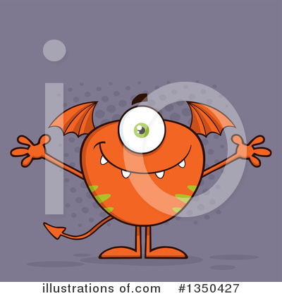 Royalty-Free (RF) Monster Clipart Illustration by Hit Toon - Stock Sample #1350427