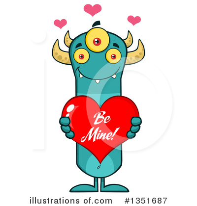 Royalty-Free (RF) Monster Clipart Illustration by Hit Toon - Stock Sample #1351687