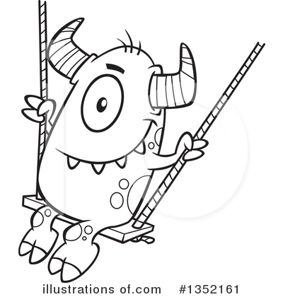 Royalty-Free (RF) Monster Clipart Illustration by toonaday - Stock Sample #1352161