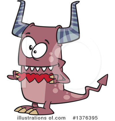 Royalty-Free (RF) Monster Clipart Illustration by toonaday - Stock Sample #1376395