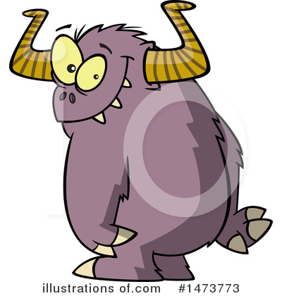 Royalty-Free (RF) Monster Clipart Illustration by toonaday - Stock Sample #1473773