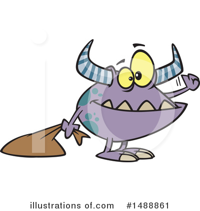Royalty-Free (RF) Monster Clipart Illustration by toonaday - Stock Sample #1488861