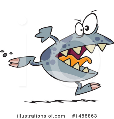 Royalty-Free (RF) Monster Clipart Illustration by toonaday - Stock Sample #1488863