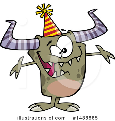Royalty-Free (RF) Monster Clipart Illustration by toonaday - Stock Sample #1488865
