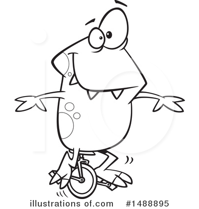 Royalty-Free (RF) Monster Clipart Illustration by toonaday - Stock Sample #1488895