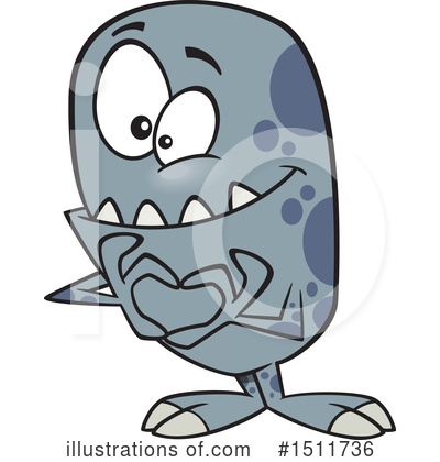 Royalty-Free (RF) Monster Clipart Illustration by toonaday - Stock Sample #1511736