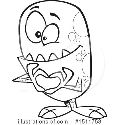 Royalty-Free (RF) Monster Clipart Illustration by toonaday - Stock Sample #1511758