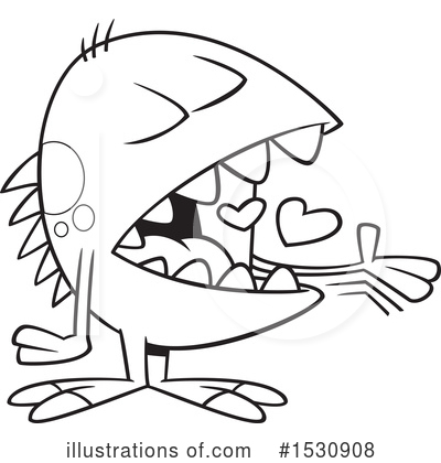Royalty-Free (RF) Monster Clipart Illustration by toonaday - Stock Sample #1530908