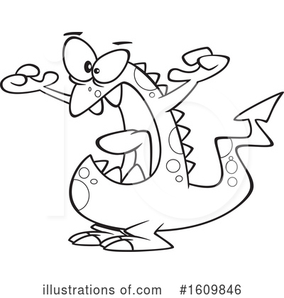 Royalty-Free (RF) Monster Clipart Illustration by toonaday - Stock Sample #1609846