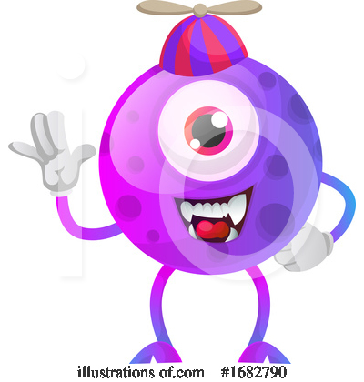 Royalty-Free (RF) Monster Clipart Illustration by Morphart Creations - Stock Sample #1682790