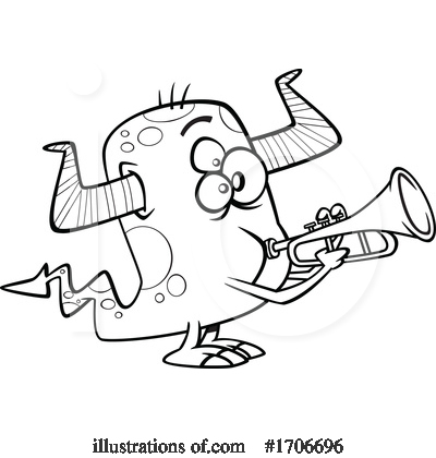 Royalty-Free (RF) Monster Clipart Illustration by toonaday - Stock Sample #1706696