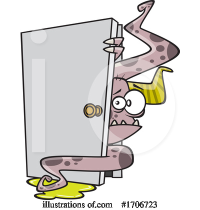 Royalty-Free (RF) Monster Clipart Illustration by toonaday - Stock Sample #1706723