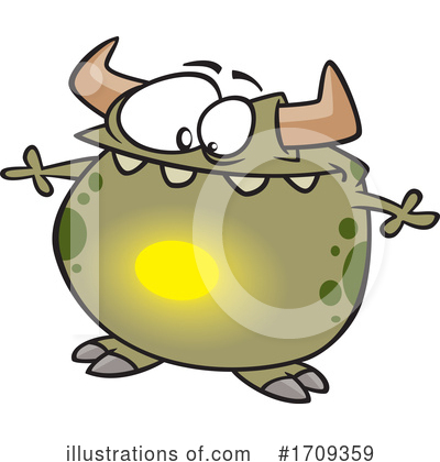 Royalty-Free (RF) Monster Clipart Illustration by toonaday - Stock Sample #1709359