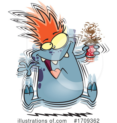 Royalty-Free (RF) Monster Clipart Illustration by toonaday - Stock Sample #1709362