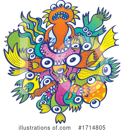 Royalty-Free (RF) Monster Clipart Illustration by Zooco - Stock Sample #1714805
