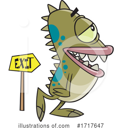 Royalty-Free (RF) Monster Clipart Illustration by toonaday - Stock Sample #1717647