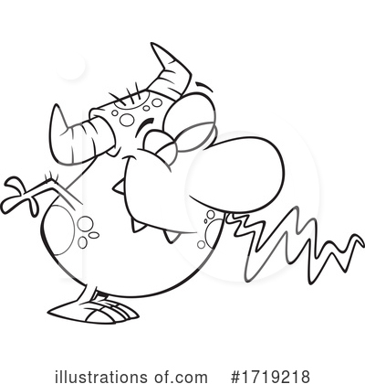 Royalty-Free (RF) Monster Clipart Illustration by toonaday - Stock Sample #1719218