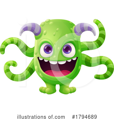 Royalty-Free (RF) Monster Clipart Illustration by AtStockIllustration - Stock Sample #1794689