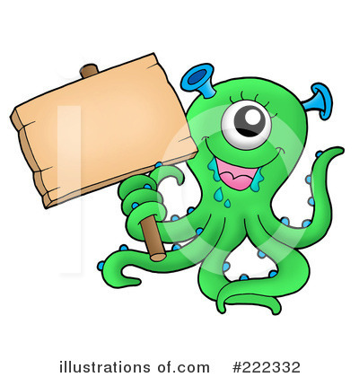 Royalty-Free (RF) Monster Clipart Illustration by visekart - Stock Sample #222332
