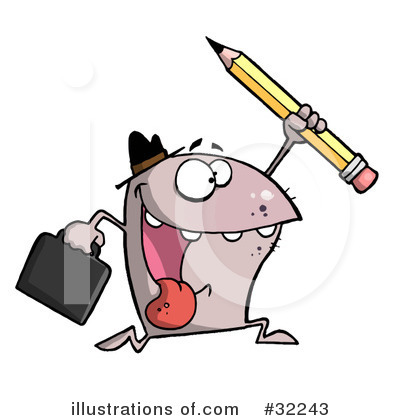 Pencil Clipart #32243 by Hit Toon