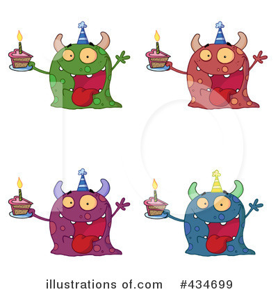 Royalty-Free (RF) Monster Clipart Illustration by Hit Toon - Stock Sample #434699
