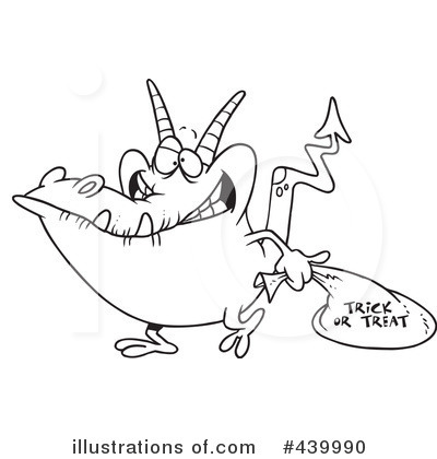 Royalty-Free (RF) Monster Clipart Illustration by toonaday - Stock Sample #439990