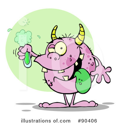 Royalty-Free (RF) Monster Clipart Illustration by Hit Toon - Stock Sample #90406