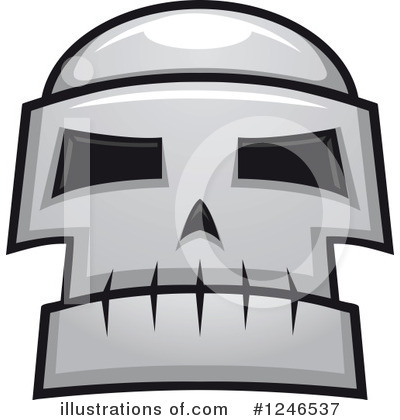 Royalty-Free (RF) Monster Skull Clipart Illustration by Vector Tradition SM - Stock Sample #1246537