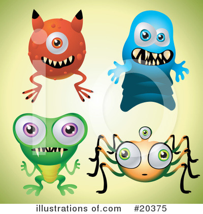 Monsters Clipart #20375 by Tonis Pan