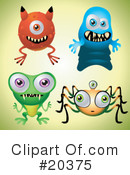 Monsters Clipart #20375 by Tonis Pan