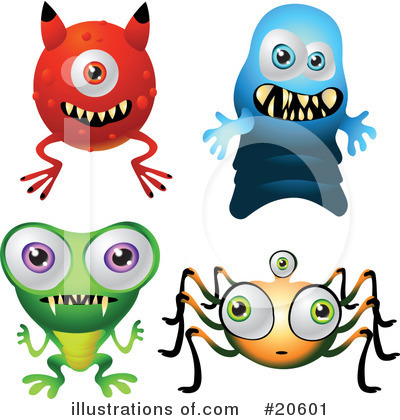 Royalty-Free (RF) Monsters Clipart Illustration by Tonis Pan - Stock Sample #20601