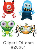Monsters Clipart #20601 by Tonis Pan