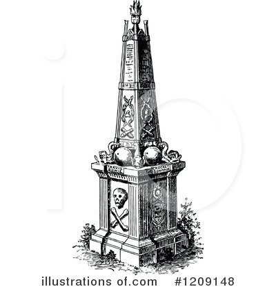 Royalty-Free (RF) Monument Clipart Illustration by Prawny Vintage - Stock Sample #1209148