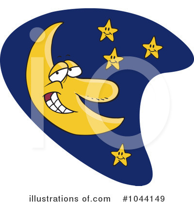 Moon Clipart #1044149 by toonaday