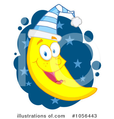 Royalty-Free (RF) Moon Clipart Illustration by Hit Toon - Stock Sample #1056443