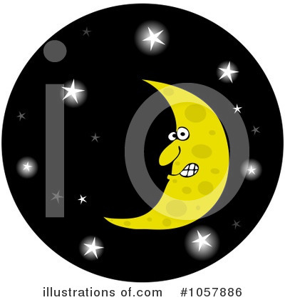 Royalty-Free (RF) Moon Clipart Illustration by djart - Stock Sample #1057886