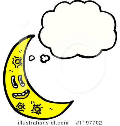 Royalty-Free (RF) Moon Clipart Illustration by lineartestpilot - Stock Sample #1197702