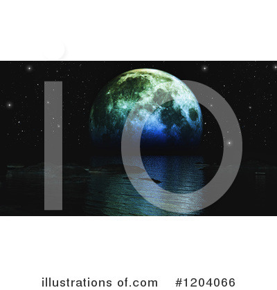 Royalty-Free (RF) Moon Clipart Illustration by KJ Pargeter - Stock Sample #1204066