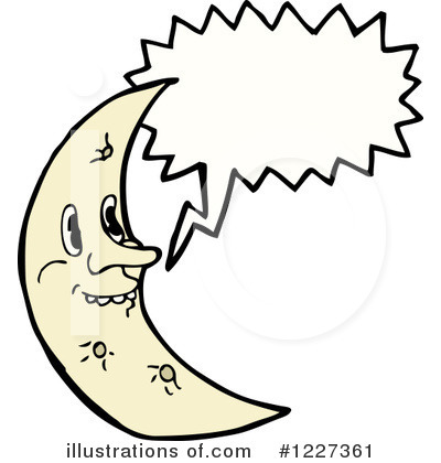 Royalty-Free (RF) Moon Clipart Illustration by lineartestpilot - Stock Sample #1227361