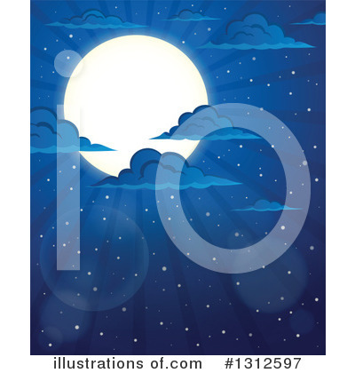 Full Moon Clipart #1312597 by visekart