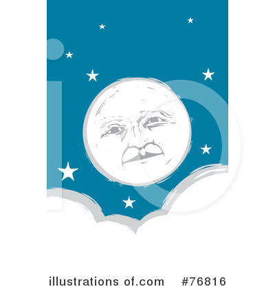 Royalty-Free (RF) Moon Clipart Illustration by xunantunich - Stock Sample #76816