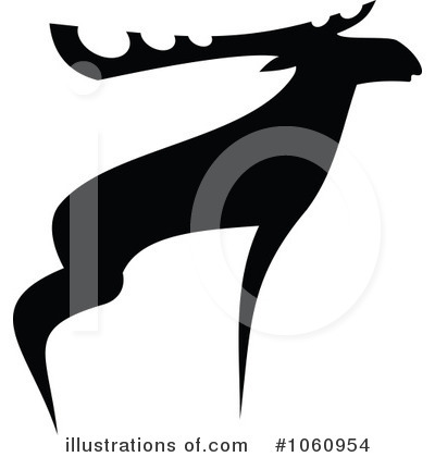 Moose Clipart #1060954 by Vector Tradition SM