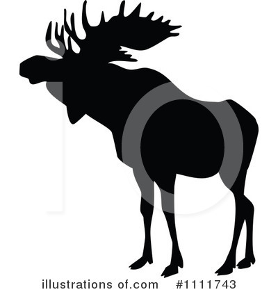 Royalty-Free (RF) Moose Clipart Illustration by Prawny Vintage - Stock Sample #1111743
