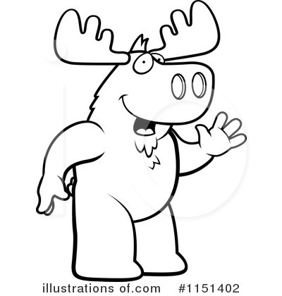 Royalty-Free (RF) Moose Clipart Illustration by Cory Thoman - Stock Sample #1151402