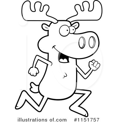 Royalty-Free (RF) Moose Clipart Illustration by Cory Thoman - Stock Sample #1151757