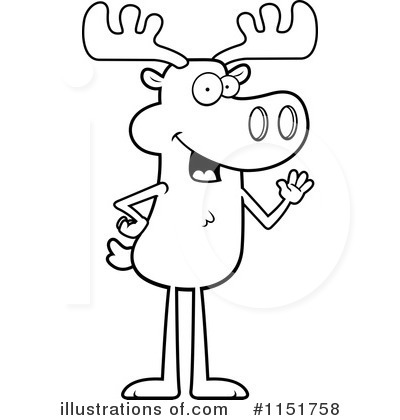 Royalty-Free (RF) Moose Clipart Illustration by Cory Thoman - Stock Sample #1151758