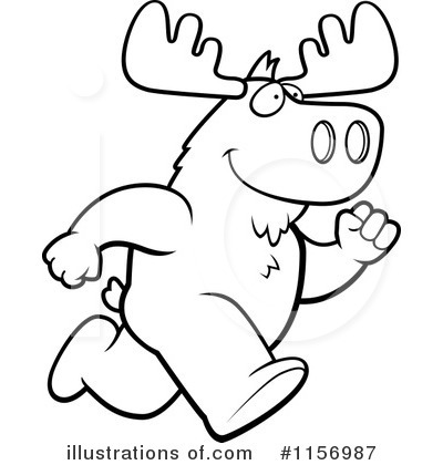 Royalty-Free (RF) Moose Clipart Illustration by Cory Thoman - Stock Sample #1156987