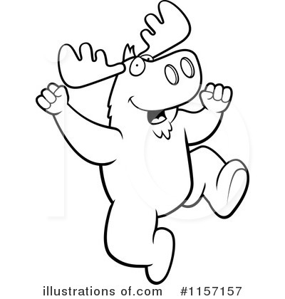 Royalty-Free (RF) Moose Clipart Illustration by Cory Thoman - Stock Sample #1157157