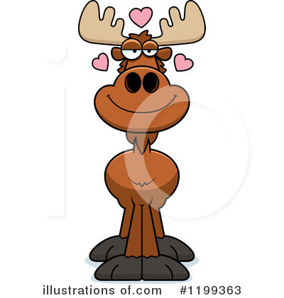 Royalty-Free (RF) Moose Clipart Illustration by Cory Thoman - Stock Sample #1199363