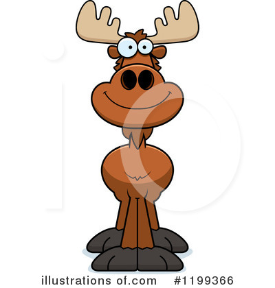 Moose Clipart #1199366 by Cory Thoman